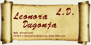 Leonora Dugonja vizit kartica